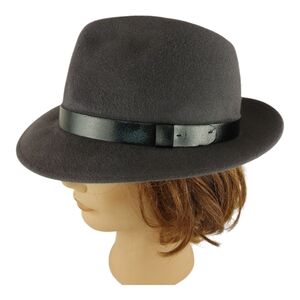 Vintage Robert Hall Genuine Fur Felt Fedora hat UNISEX